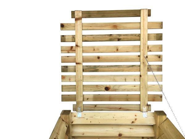 stabiler Deckel für Holz-Komposter 100x100 cm